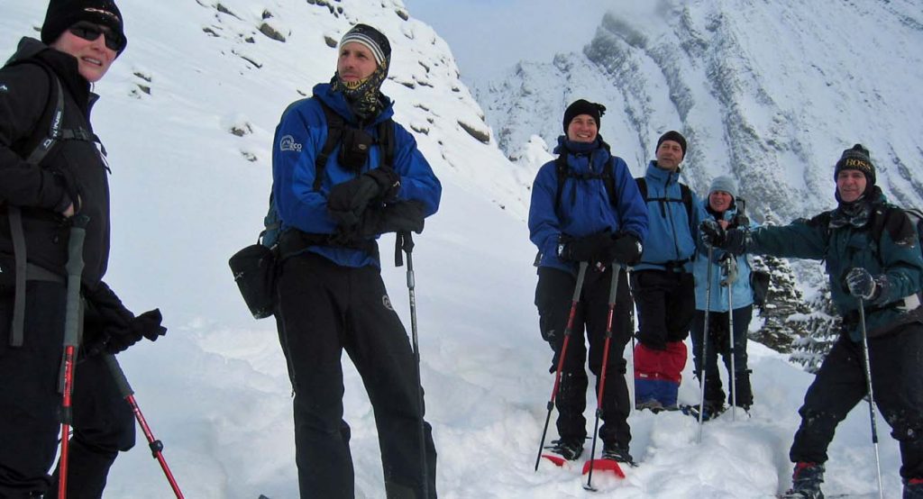 Snow Shoeing Canadian Rockies