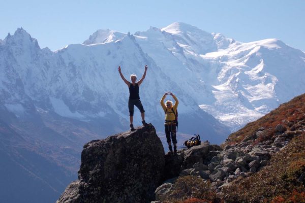 mont blanc and aiguilles de chamonix