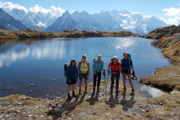 at lac blanc above chamonix
