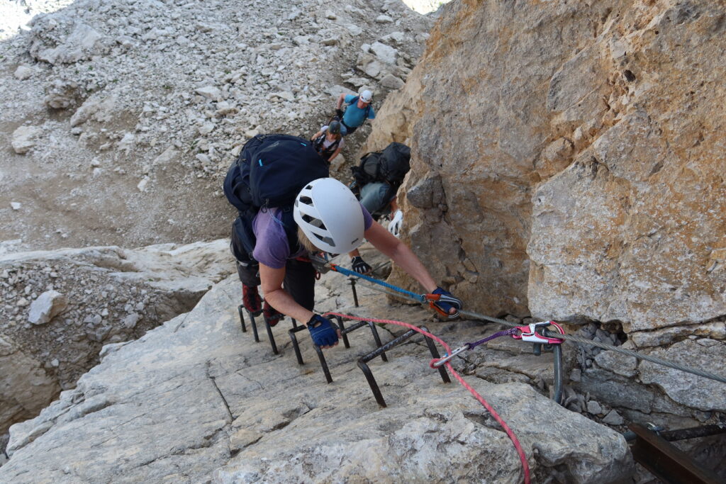 Rosengarten Dolomites Via Ferrata Hut Trek (19)