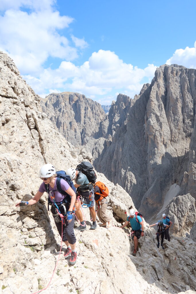 Rosengarten Dolomites Via Ferrata Hut Trek (35)