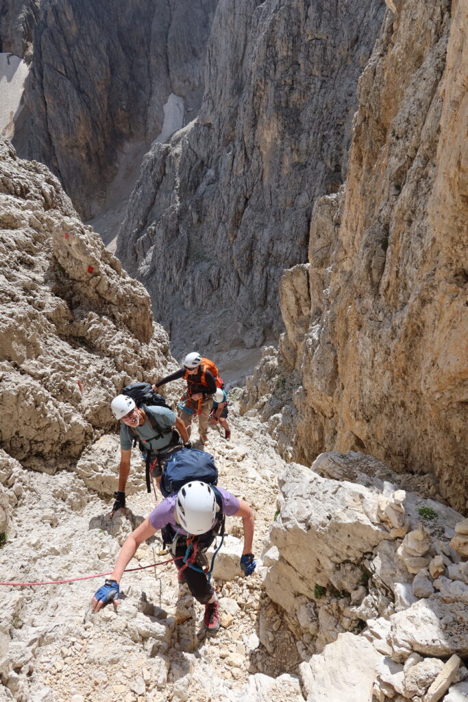 Rosengarten Dolomites Via Ferrata Hut Trek (7)
